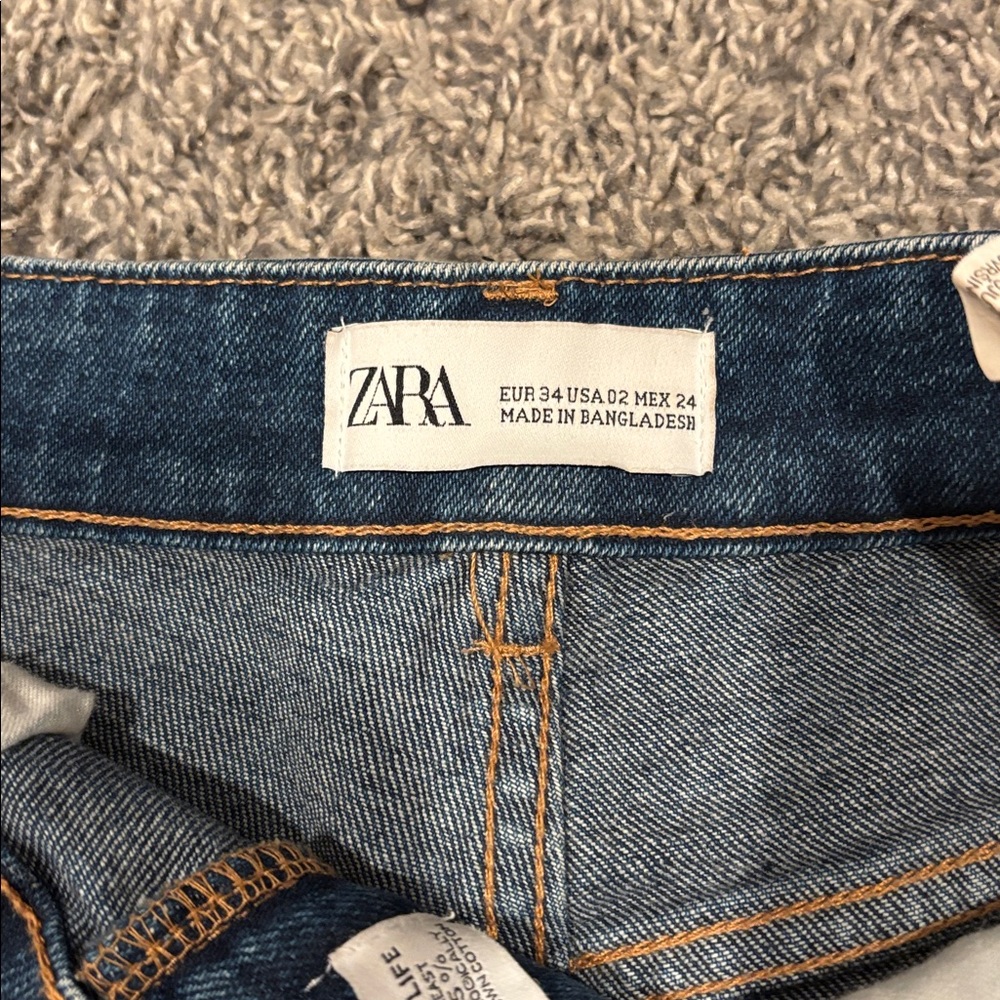 Zara Indigo Denim Trousers